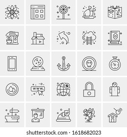 25 Universal Icons Vector illustration
