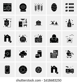 25 Universal Icons Vector illustration