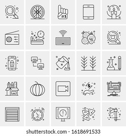 25 Universal Icons Vector illustration