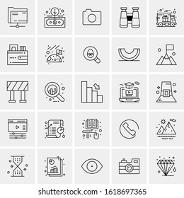25 Universal Icons Vector illustration