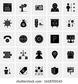 25 Universal Icons Vector illustration