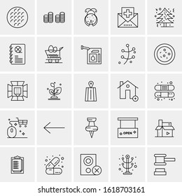 25 Universal Icons Vector illustration
