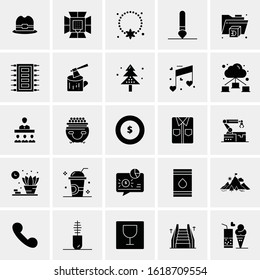 25 Universal Icons Vector illustration
