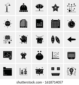 25 Universal Icons Vector illustration