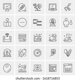 25 Universal Icons Vector illustration