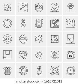 25 Universal Icons Vector illustration