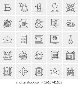 25 Universal Icons Vector illustration