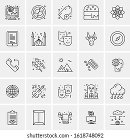25 Universal Icons Vector illustration