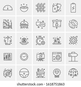 25 Universal Icons Vector illustration