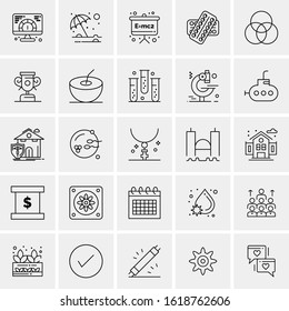 25 Universal Icons Vector illustration