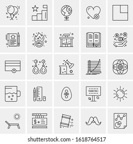 25 Universal Icons Vector illustration