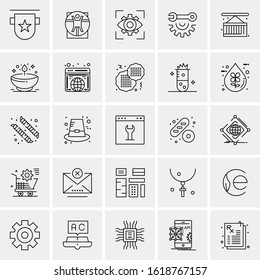 25 Universal Icons Vector illustration