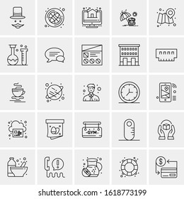 25 Universal Icons Vector illustration
