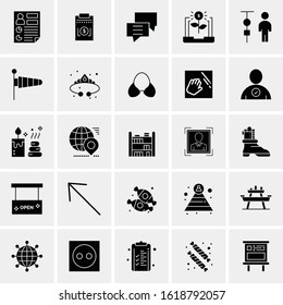 25 Universal Icons Vector illustration