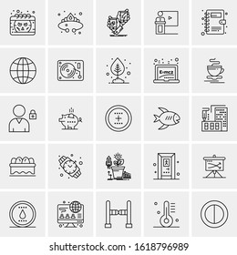25 Universal Icons Vector illustration