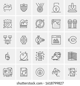 25 Universal Icons Vector illustration