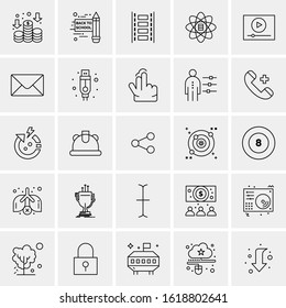 25 Universal Icons Vector illustration