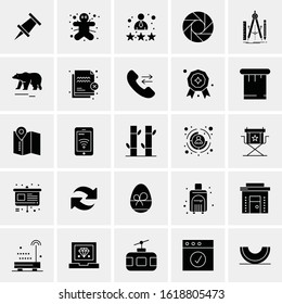 25 Universal Icons Vector illustration
