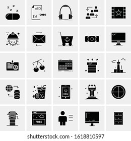 25 Universal Icons Vector illustration
