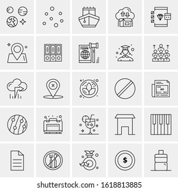 25 Universal Icons Vector illustration