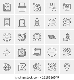 25 Universal Icons Vector illustration