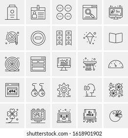 25 Universal Icons Vector illustration