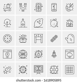 25 Universal Icons Vector illustration