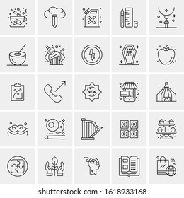 25 Universal Icons Vector illustration