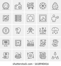 25 Universal Icons Vector illustration