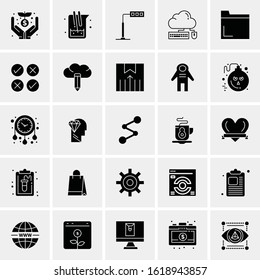 25 Universal Icons Vector illustration