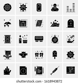 25 Universal Icons Vector illustration