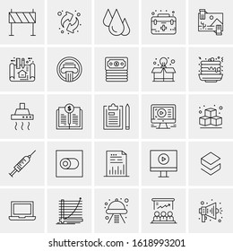25 Universal Icons Vector illustration