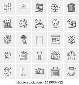25 Universal Icons Vector illustration