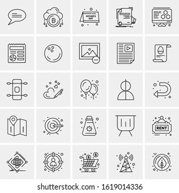 25 Universal Icons Vector illustration