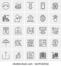 25 Universal Icons Vector illustration