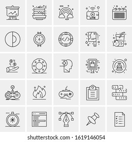 25 Universal Icons Vector illustration