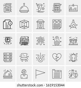 25 Universal Icons Vector illustration