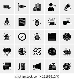 25 Universal Icons Vector illustration