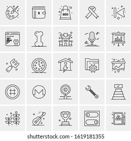 25 Universal Icons Vector illustration