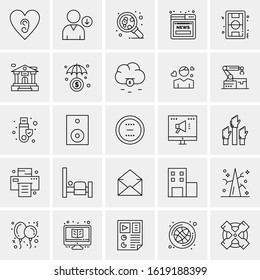 25 Universal Icons Vector illustration