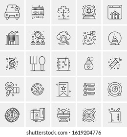 25 Universal Icons Vector illustration