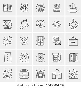 25 Universal Icons Vector illustration