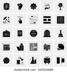 25 Universal Icons Vector illustration