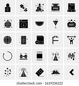 25 Universal Icons Vector illustration