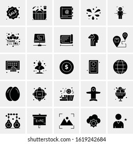25 Universal Icons Vector illustration