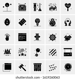 25 Universal Icons Vector illustration