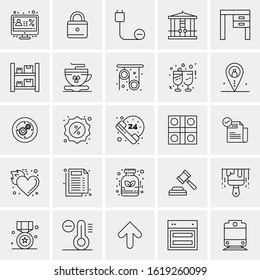 25 Universal Icons Vector illustration