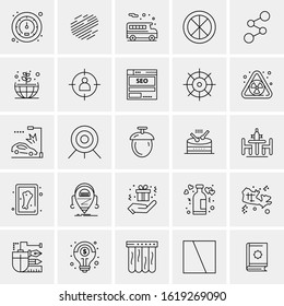 25 Universal Icons Vector illustration