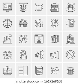 25 Universal Icons Vector illustration