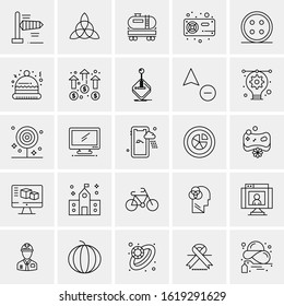 25 Universal Icons Vector illustration